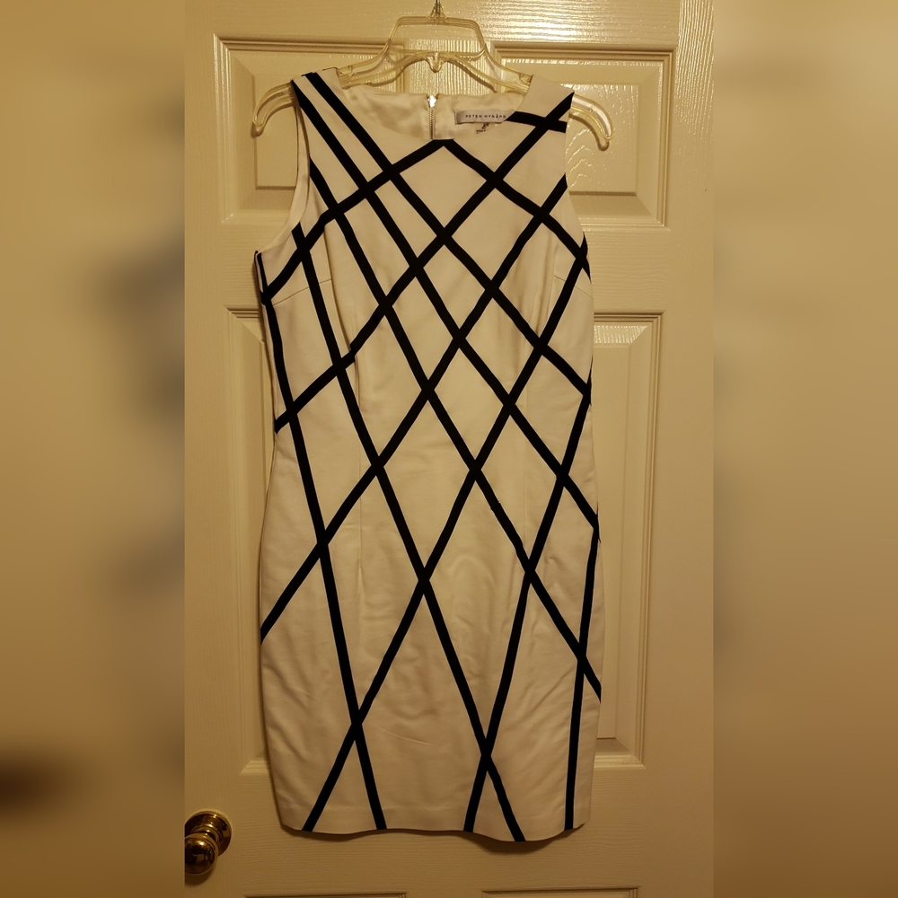 "SOLD" Leather White Dress